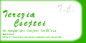 terezia csejtei business card